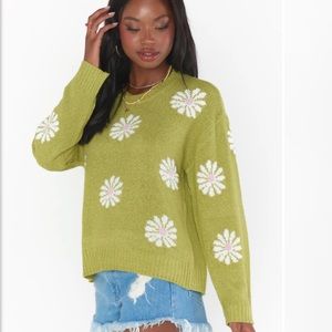 Show me your mumu. Seasons Change sweater!! Flower power! Worn once!